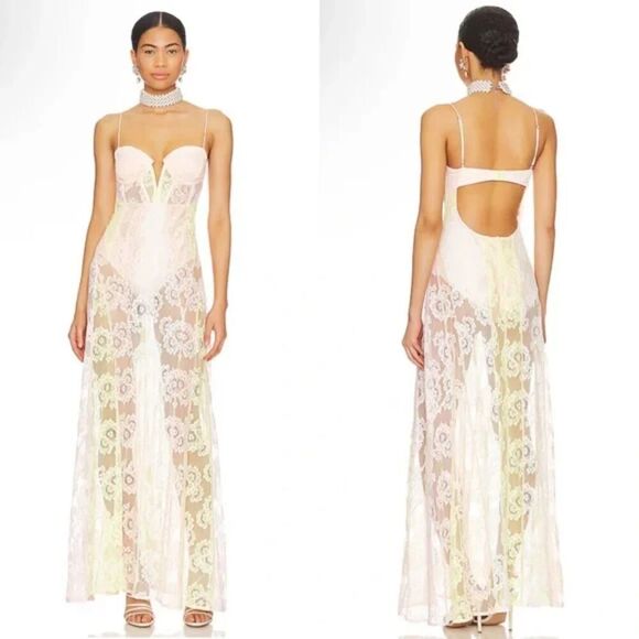 For Love & Lemons Blossom Maxi Dress - Picture 2 of 15